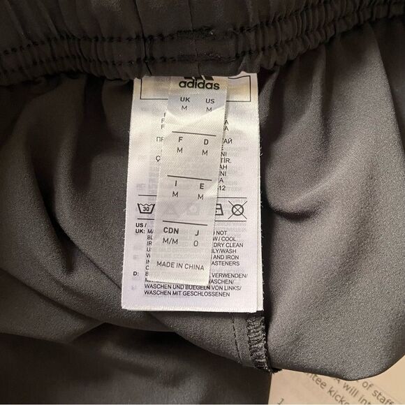 Adidas Aeroready Dark Gray 3 Stripe Tapered Sweat Track Pants Size Medium - Picture 9 of 14